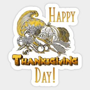 Happy Thanksgiving Day Sticker